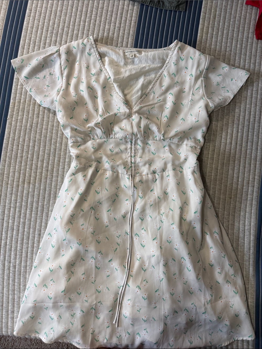 floral short sleeve dress